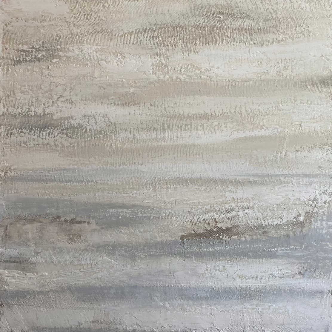 Burlap Sea I 25w x 25h" By Christy Branson