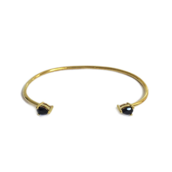 Gold Cuff & Black Onyx