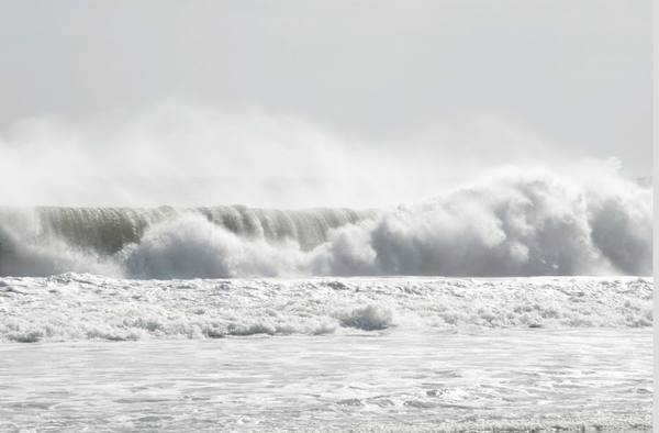 White Wave 48w x 34h" Frameless on Plexiglass